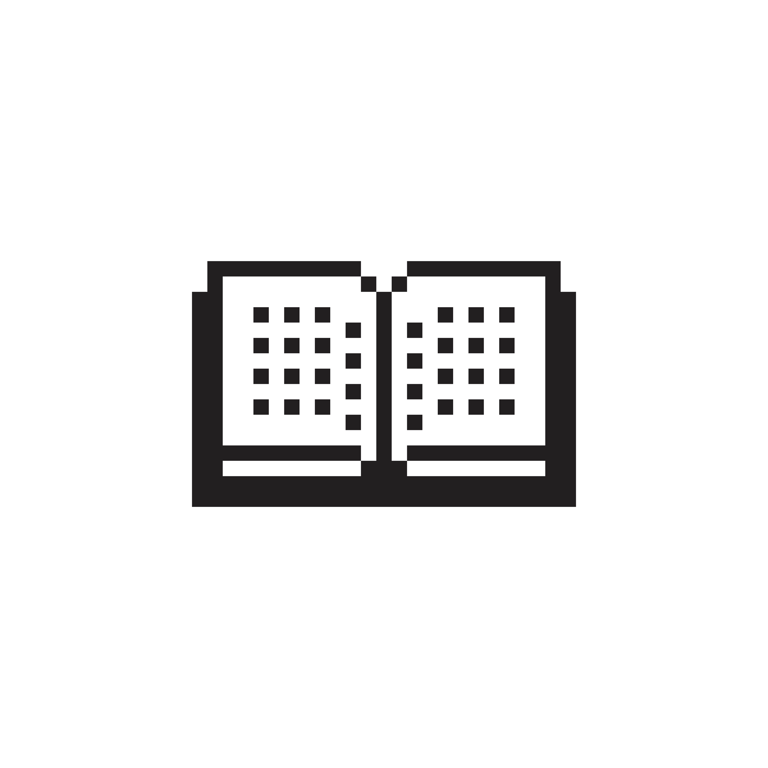 Book icon designed by Susan Kare digital artwork