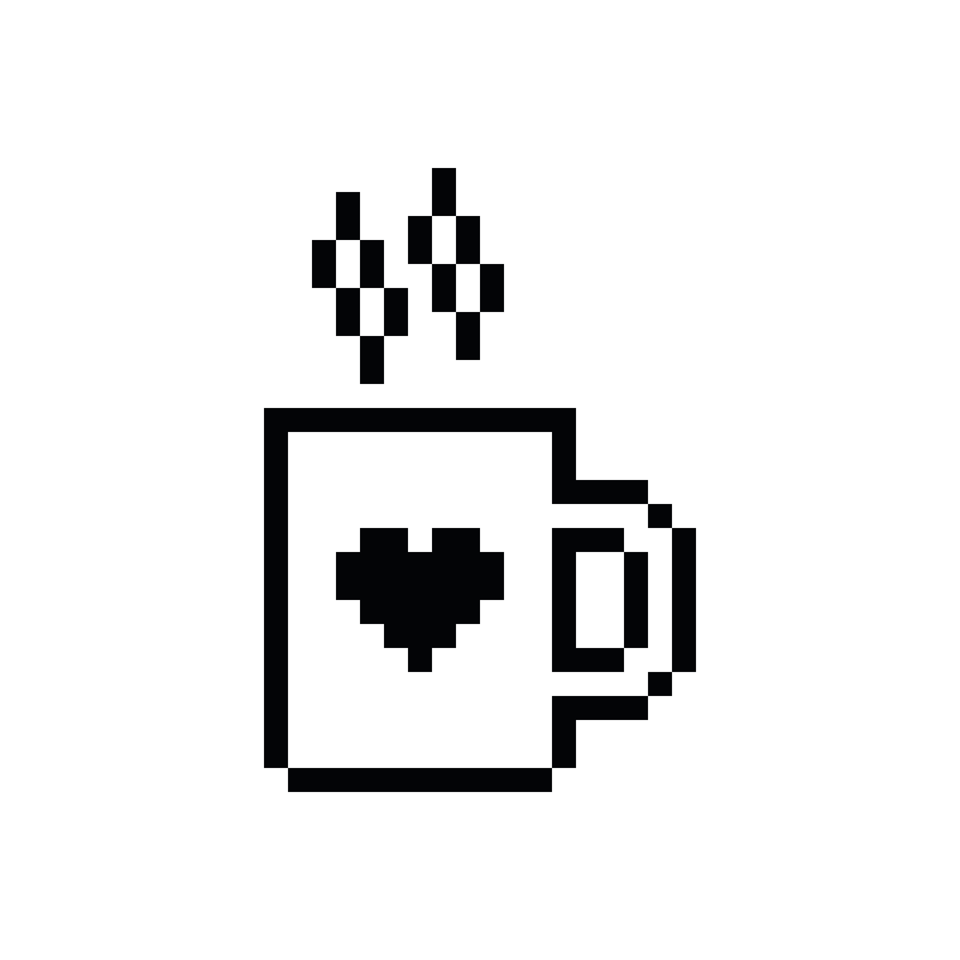 Love cup icon designed by Susan Kare, digital artwork