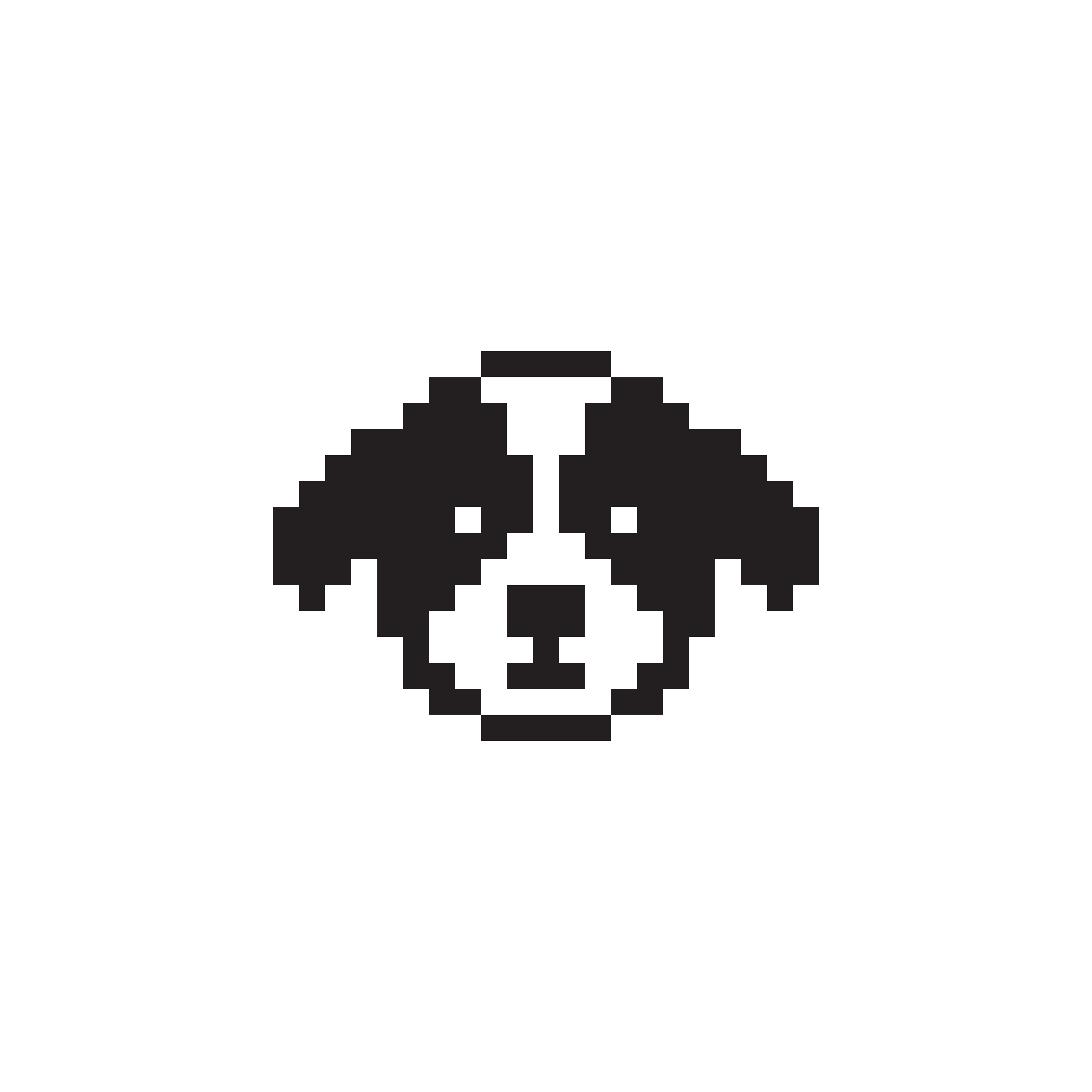 Dog icon by Susan Kare, digital artwork