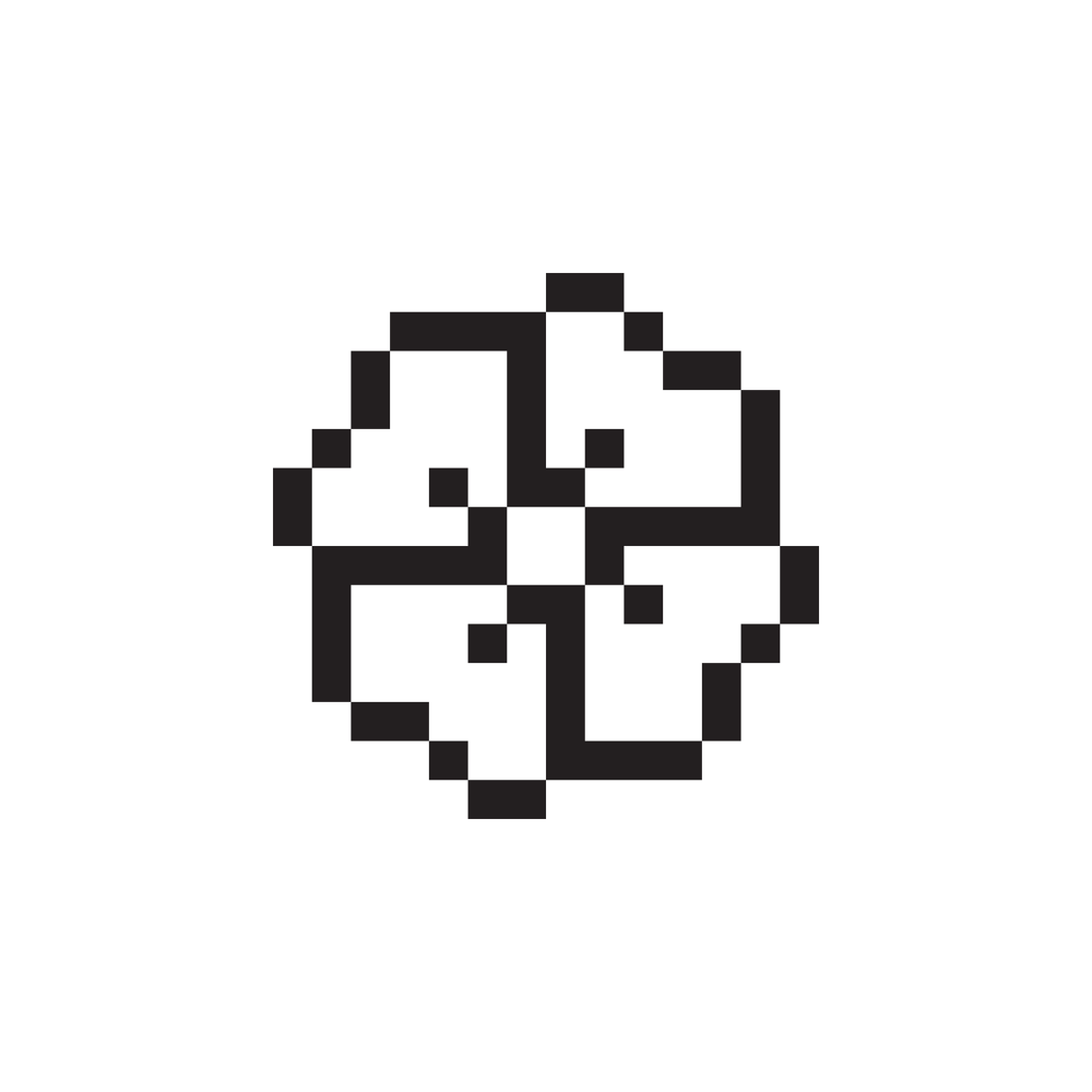 Flower icon designed by Susan Kare, digital artwork 