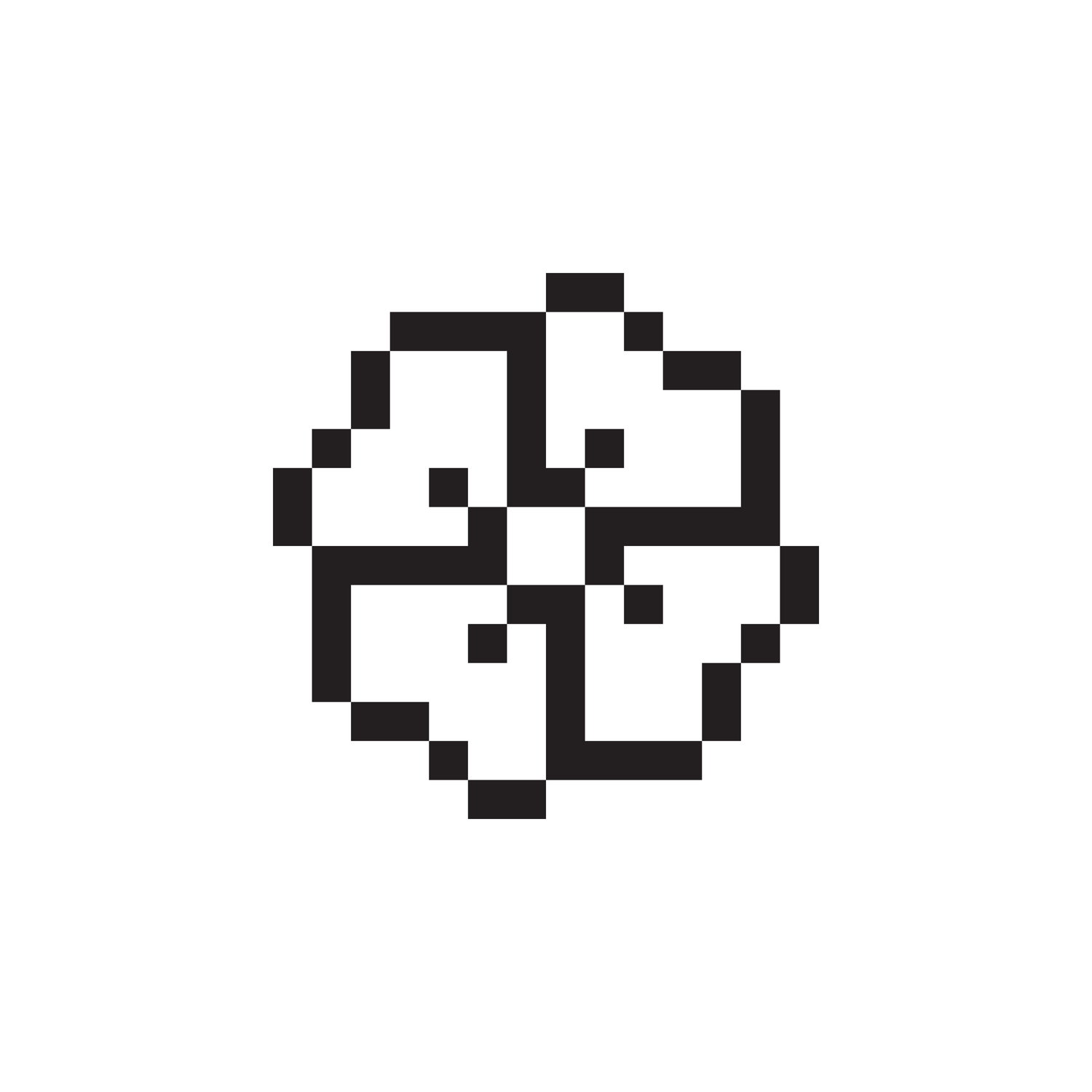 Flower icon designed by Susan Kare, digital artwork 