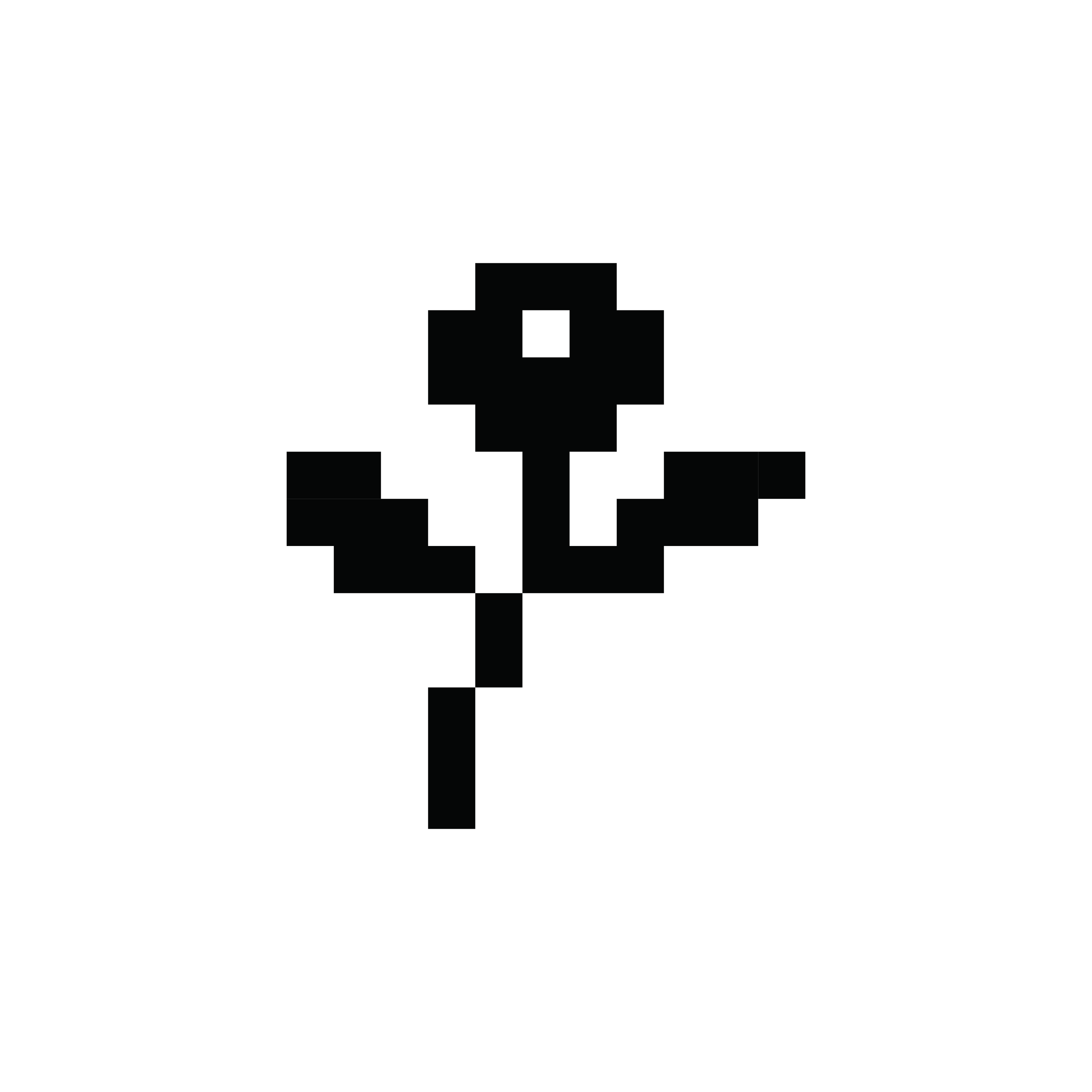 Flower on stem icon designed by Susan Kare, digital artwork