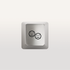 Friendship Icon by Susan Kare - Keyboard key in silver