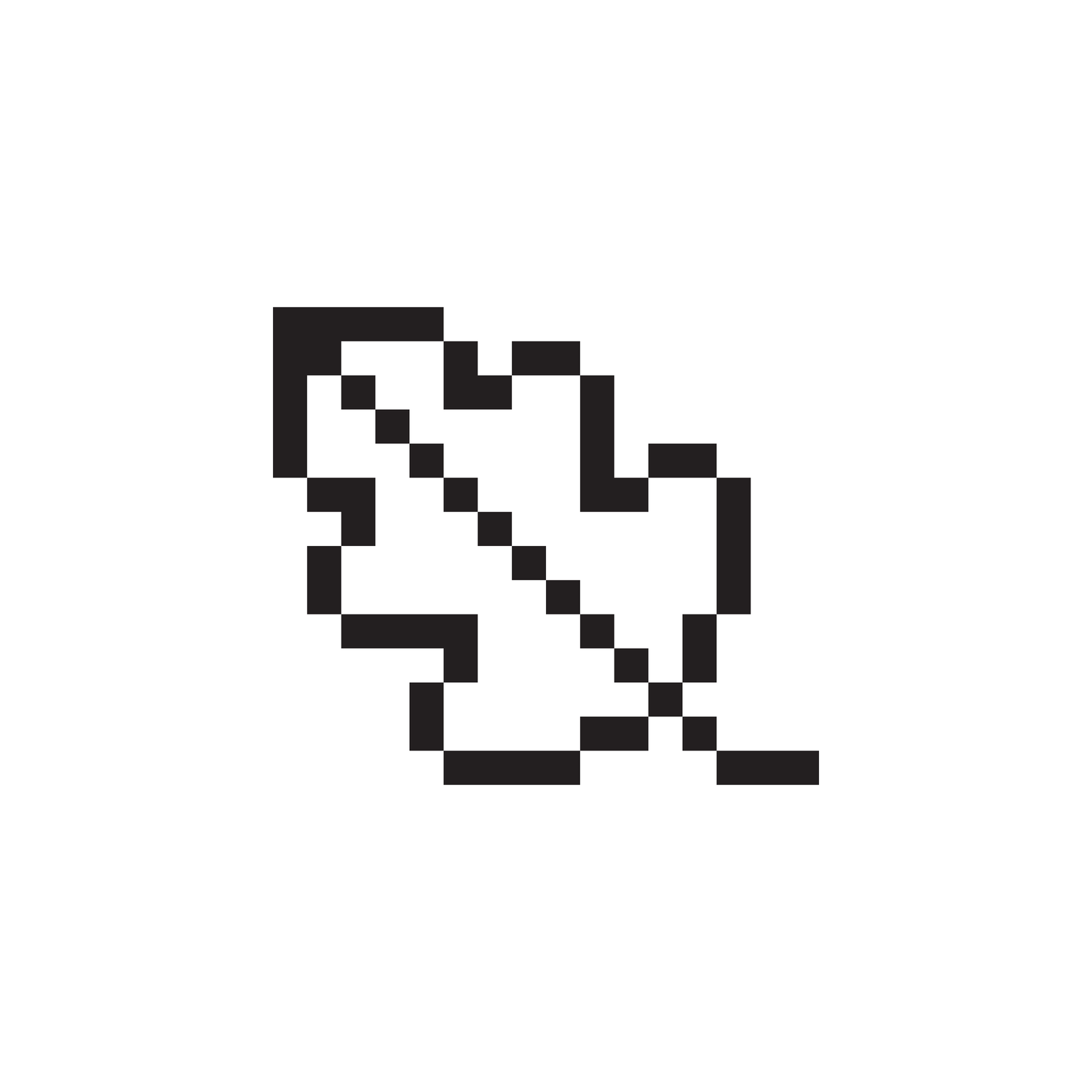 Leaf icon designed by Susan Kare, digital artwork