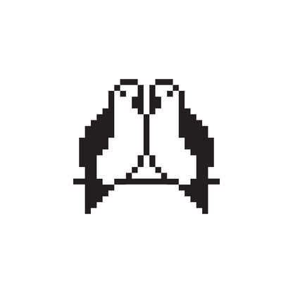 Love Birds icon by Susan Kare, digital artwork