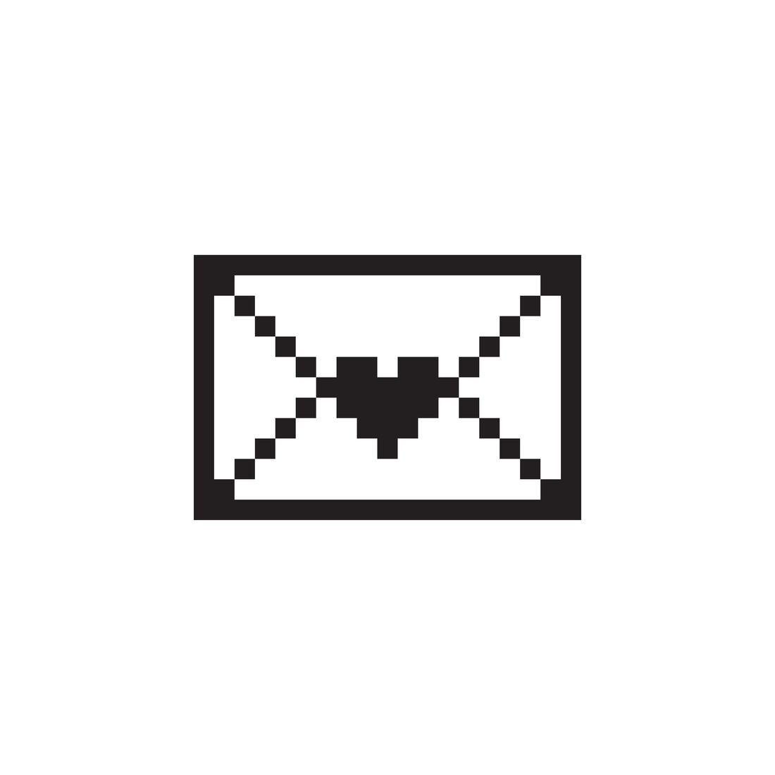 Love letter icon designed by Susan Kare, Digital artwork