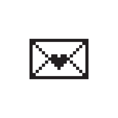 Love letter icon designed by Susan Kare, Digital artwork