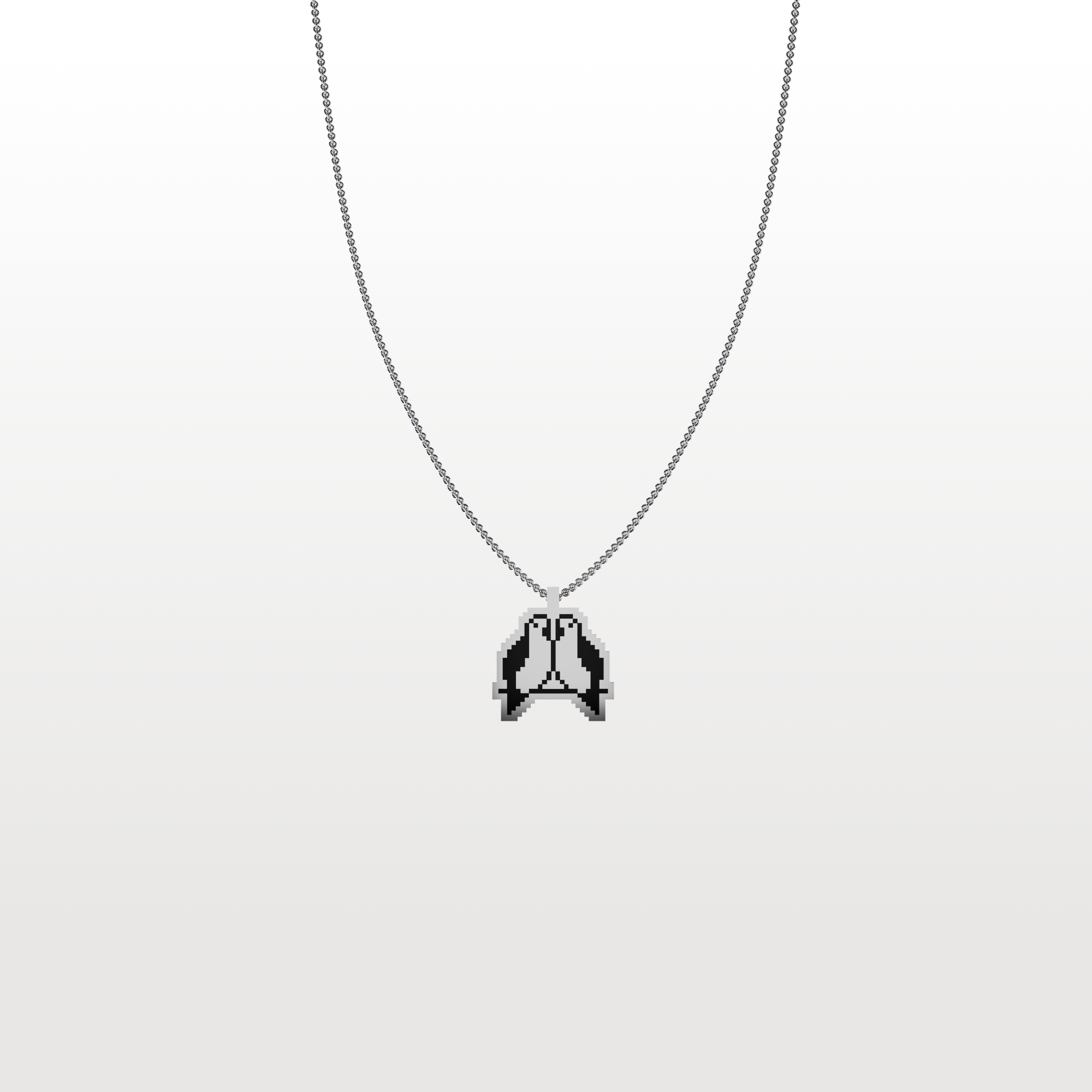 Love Birds icon by Susan Kare silver necklace pendant