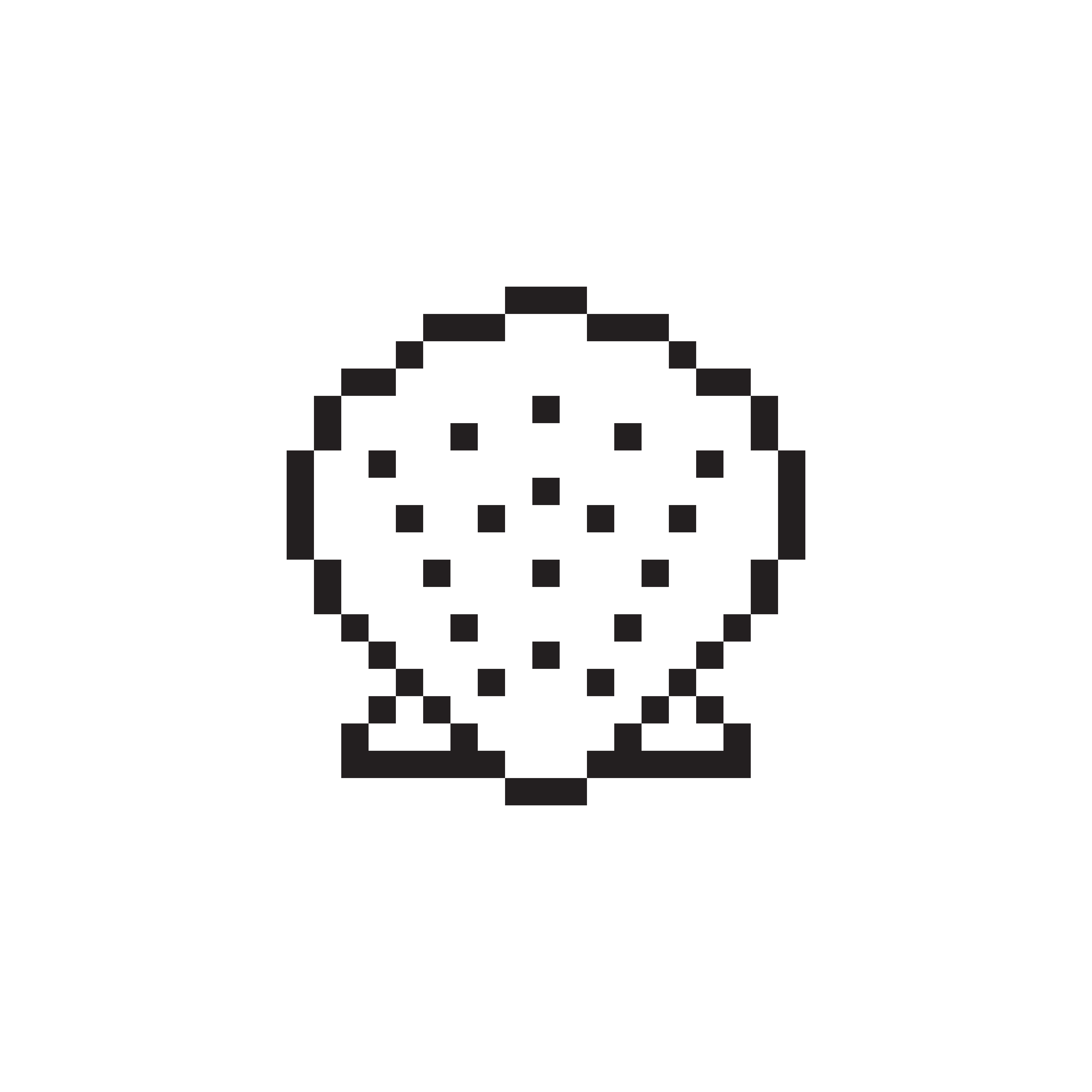 Shell icon designed by Susan Kare, digital artwork